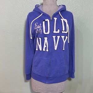 Y2K Old Navy Hoodie with White Accents